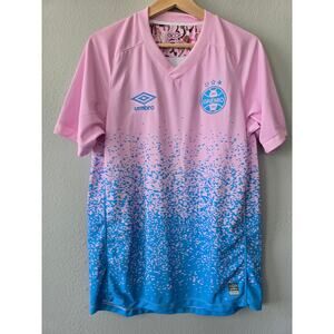Umbro Gremio Brazil 2021 Outubro Rosa Pink Soccer Jersey Gradient Men's Size M